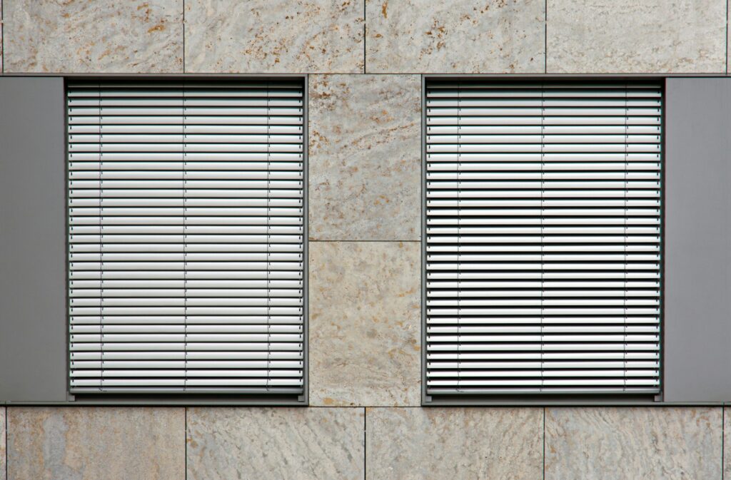 Two windows with shutters